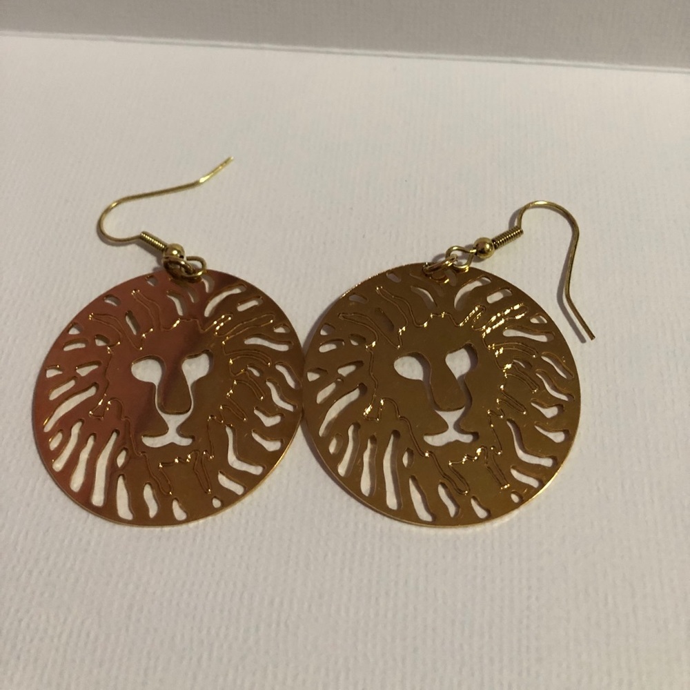 Lion earrings